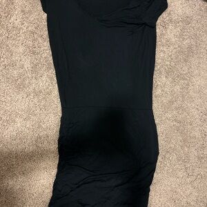 Prana Black Short Sleeve T-Shirt Dress | XS